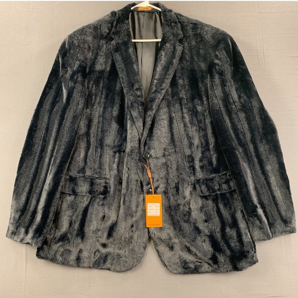 Steven Alan Black Faux Fur Jacket